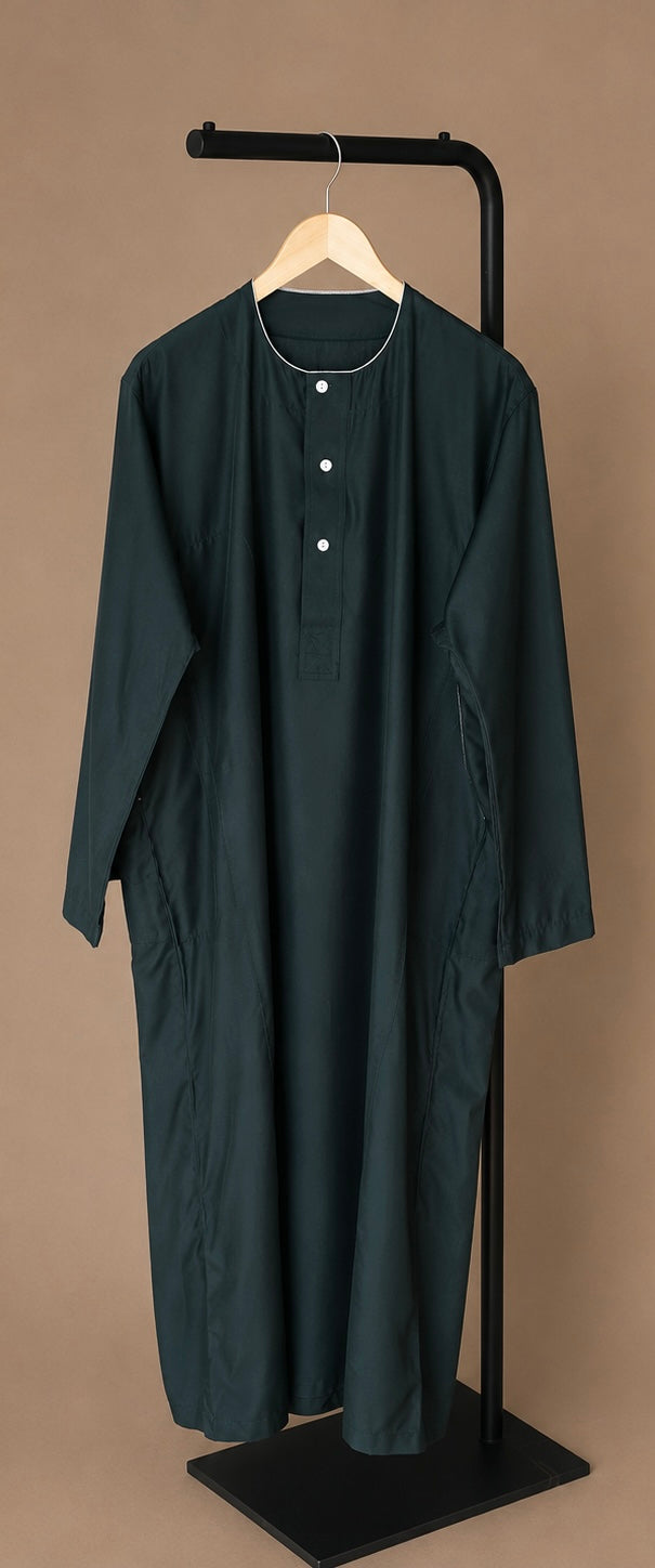 Forest Green Sudani Jalabiya Sudanese Jallabiya 