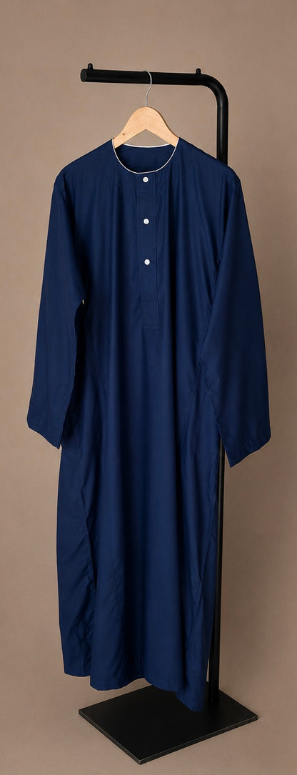 Navy Blue Sudani Jalabiya Sudanese Jallabiya 