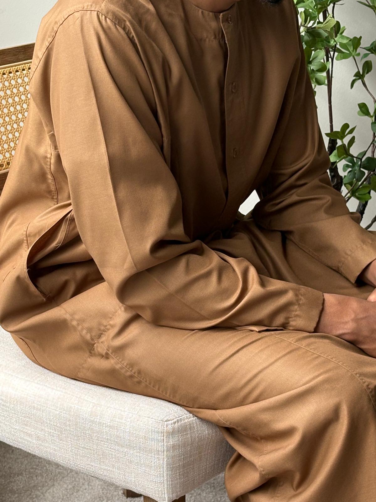 Brown Sudanese Jalabiya