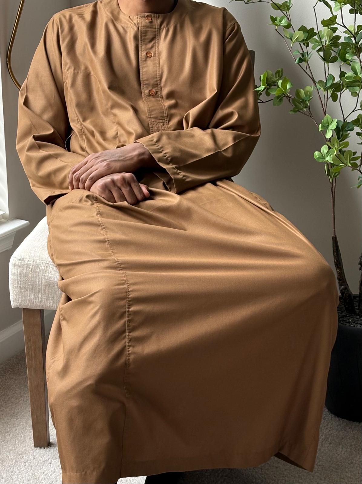 Brown Sudanese Jalabiya